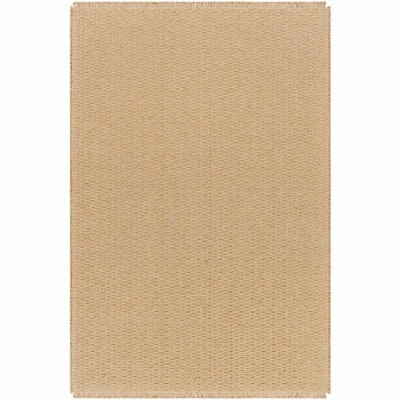 Mark & Day Kimi 6'7"x9' Rectangle Woven Indoor Area Rugs Camel: Jute, Stain-Resistant, Traditional, Pet Friendly