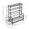 Garage Sports Equipment Organizer, Ball Cart w/Baskets, Hooks, 4-Tier Metal Storage Organizer, Rolling Storage Cart for Home Garage Sports Facilities - 4 of 4