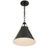 Crystorama Lighting Xavier 1 - Light Pendant in  Matte Black - 3 of 4