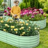Galvanized Steel Raised Garden Bed with Open-Ended Base Design, Planter Boxes Kit, Elevated Planter for Outdoor Plants, Gardening - 2 of 4