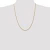 Black Bow Jewelry 2mm, 14k Yellow Gold, Hollow Wheat Chain Necklace - 2 of 4