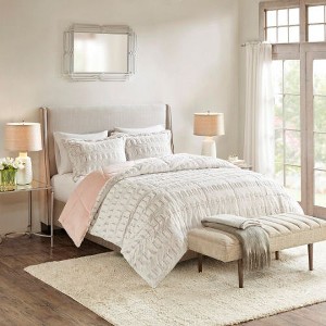 Sapphtopaz Print Long Faux Fur Twin/Twin XL Comforter Mini Set, Brushed Fur/Mink Reverse, 2-Piece Sheets Bedding Set with Sham - 1 of 4