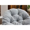 Kumasinova 360° Swivel Accent Chair,Chenille Barrel Chairs with Sturdy Base,Swivel Chair with Cushion,Reading Chair for Living Room,Bedroom - 4 of 4