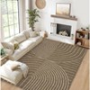 Modern Rainbow Easy Jute Area Rugs, Washable Natural Contemporary Indoor Outdoor Carpet for Living Room Bedroom Office Farmhouse Patio Backyard RV - 3 of 4