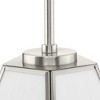 Progress Lighting Latham 1-Light Pendant Brushed Nickel White Art Glass Collection - 3 of 3