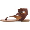 Journee Collection Womens Kyle Ankle Wrap Low Block Heel Sandals - 2 of 4