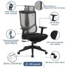 High back excusive office chair with head rest and 4 level locked; color black; 300lbs - 4 of 4