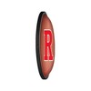 College Football Pigskin Design Oval Slimline Lighted Wall Sign - 3 of 4