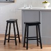 CAVINAS Modern Bar Stools Set of 2, 24" Seat Height Counter Stool with Wood Legs for Bar, Kitchen, Dining Room - 2 of 4