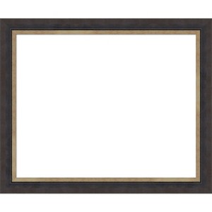 Amanti Art Hammered Charcoal Tan Framed Dry Erase Magnetic Board - 1 of 4
