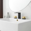 BWE 8 in. Waterfall Widespread 2-Handle Bathroom Faucet With Pop-up Drain Assembly in Spot Resist - 2 of 4