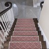 SussexHome Sisal Design Cotton Anti-Slip Stair Treads, 9” X 28“ - 2 of 4