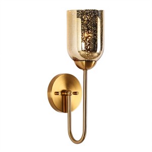 LNC Nicomedes 4.7-in 1-Lights  Polished Gold with Mercury Glass  Modern/Contemporary  Indoor Wall Lights - 1 of 4
