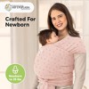 KeaBabies Original Baby Wraps Carrier, Baby Sling Carrier, Stretchy Infant Carrier for Newborn, Toddler - 2 of 4
