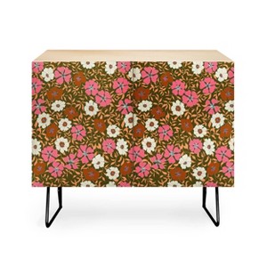 Schatzi Brown Jirra Floral Olive Credenza - Deny Designs - 1 of 3