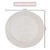 Double Ruffle Collection Cotton Ruffle Pattern Tufted Bath Rug - Home Weavers - 3 of 4