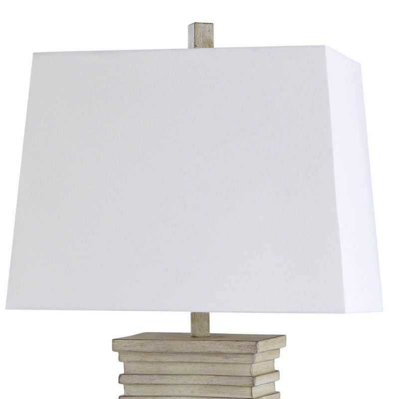 31&#34; Casual Stacked Plate Design Table Lamp Cream - StyleCraft, 3 of 7
