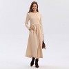 Women's Long Sleeve Woven Knit Midi Sweater Dress - A New Day™ - 3 of 3