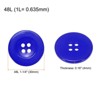 Unique Bargains Resin Snap Fastener Round Flat 4-Hole Sewing Buttons 10 Pcs - 2 of 4