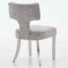 Sapphtopaz Modern Dining Chairs Set of 2 Upholstered Chair with Curved Backrest Chairs for Kitchen, Dining Room, Living Room - 2 of 4