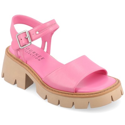 Journee Collection Womens Tillee Treaded Outsole Platform Sandals
