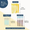 Bright Creations 16pcs Clay Sculpting Tools Pottery Carving Tool Set for DIY Craft Projects, Modeling Clays and Embossing Pattern - 2 of 4