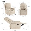 PAGED No Tools Assembly Sofa Chair,3-Position Recliner Chair with Padded Cushion,330lbs Capacity Recliner Sofa for Living Room,Apartment - 2 of 4