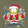 Boys' - Garfield - Christmas Santa Claus Short Sleeve Graphic T-Shirt - 2 of 4