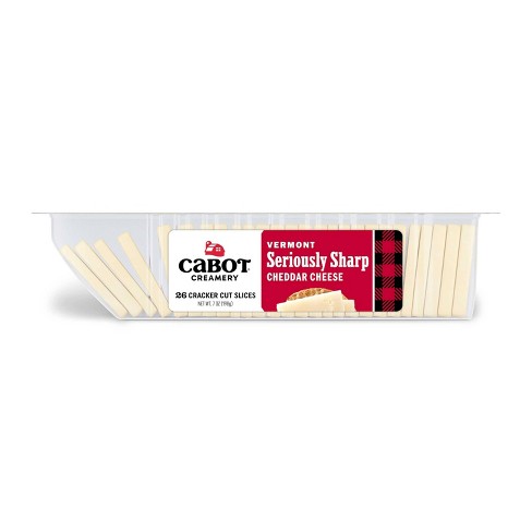 Cabot Creamery Seriously Sharp Cheddar Cheese Cracker Cuts - 7oz : Target