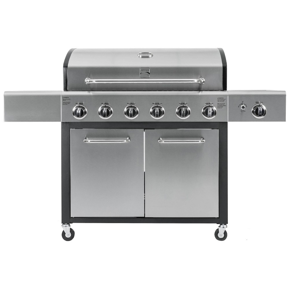 Photos - BBQ Accessory Kenmore 6-Burner XL Grill with Side Propane Gas Burner PG-40611S0L: Outdoo 