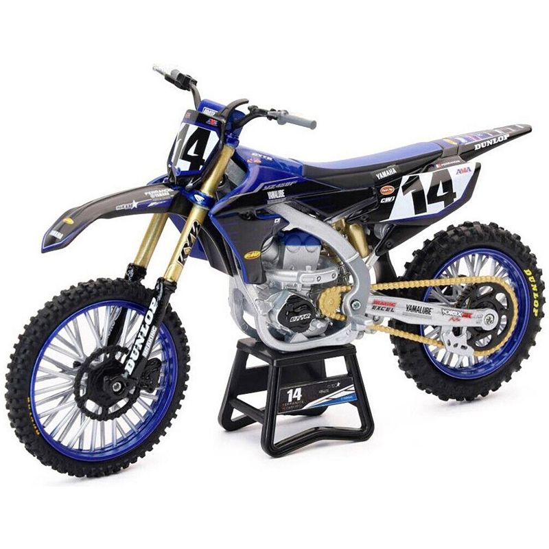 Yamaha YZ450F Championship Edition Motorcycle #14 Dylan Ferrandis "Yamaha Factory Racing" 1/12 Diecast Model by New Ray, 2 of 4