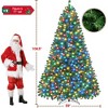 Yaheetech 4.5Ft/6Ft/7.5Ft/9Ft Pre-lit Spruce Artificial Christmas Tree with LED Lights - 2 of 4