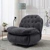 NicBex Manual Swivel Rocker Recliner Chair with Massage,Chenille Recliner Chair with Side Pocket and USB Port for Living Room,Bedroom,Gray - 2 of 4
