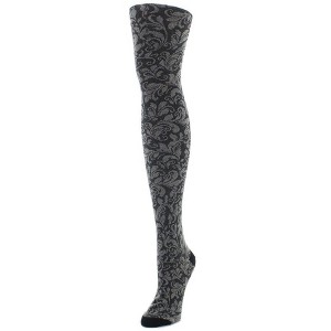 Memoi Fall Fashion Flirtatious Filigree Sweater Tights - 1 of 2