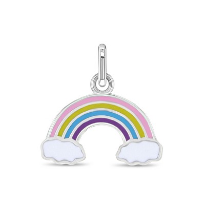 Girls' Colorful Rainbow Sterling Silver Necklace - in Season Jewelry