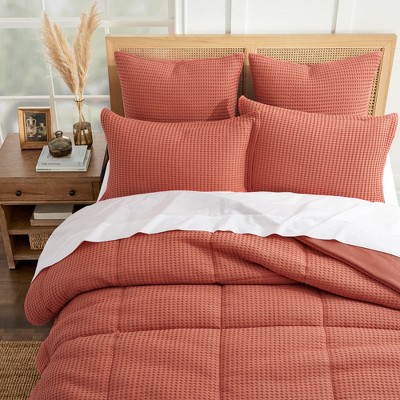 Adobe Full/Queen Cotton Waffle Weave Comforter Set