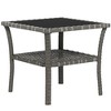 NicBex Ceramic Garden Stool with Double-Coin Knotted Ring Design, Outdoor Side Table for Patio, Versatile Patio End Table, Decorative Outdoor Table - 3 of 4