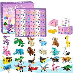 Aoibox Advent Calendar 2025 24 Pack Animal Insect 3 in 1 Building Blocks Set Christmas Countdown Toy for Kids Boys Girls Ages 4 to 12 - 1 of 4