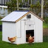 PawHut Automatic Chicken Coop Opener with Timer & Light Sensor, Aluminum Weatherproof Chicken Door with 6V DC Power Supply, Remote Control, Silver - 2 of 4