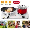 Angel Sar 2000W Portable Double Electric Burner, Dual Hot Plate with 5-Temp Control, Countertop Induction Cooker for Dorm, Office, RV & Travel - 4 of 4