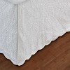 Greenland Home Fashion Paisley Quilted Bed Skirt 18" - White - image 2 of 3