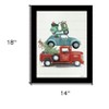 HomeRoots Holiday Travels Black Framed Print Wall Art - 3 of 4