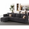 Belffin Chenille Modular Sectional Sofa with Storage L Shaped Couch with Chaise for Living Room - 2 of 4