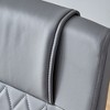 Sapphtopaz Modern Dining Chairs PU Upholstered Chair with Metal C-Shaped Base Armless Backrest Chairs for Kitchen, Dining Room - 2 of 4