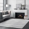 Nuloom Tristan Geometric 5x8 Area Rug for Living Room Bedroom Dining Room Kitchen, Grey/Off White - 2 of 4