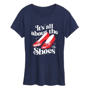 Women's - The Wizard of Oz - All About The Shoes-Women's Short Sleeve Graphic T-Shirt Short Sleeve Graphic T-Shirt - 1 of 4