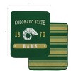 NCAA Colorado State Rams Varsity Plaque Double Sided Royal Plush Blanket: Sports Team Logo - 3 of 3