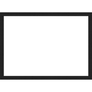 Amanti Art Grace Brushed Metallic Black Narrow Framed Magnetic Dry Erase Board - 1 of 4