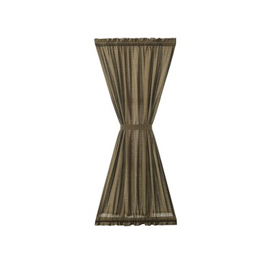 Tea Cabin Green Plaid Door Panel 72x40  VHC Brands