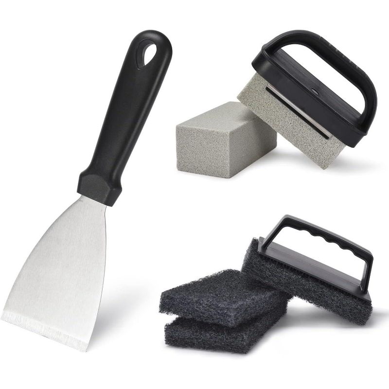 PURAVA Grill and Griddle Cleaning Accessories Set - Black, 1 of 4